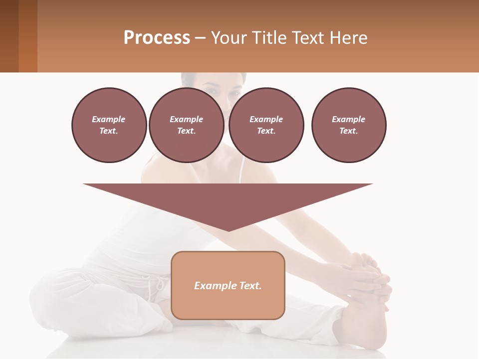 A Woman In A White Dress Is Sitting On The Floor PowerPoint Template