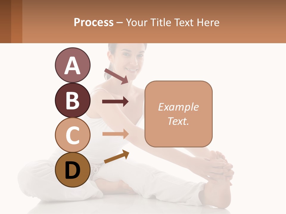 A Woman In A White Dress Is Sitting On The Floor PowerPoint Template