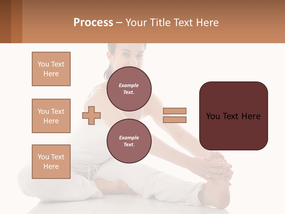 A Woman In A White Dress Is Sitting On The Floor PowerPoint Template