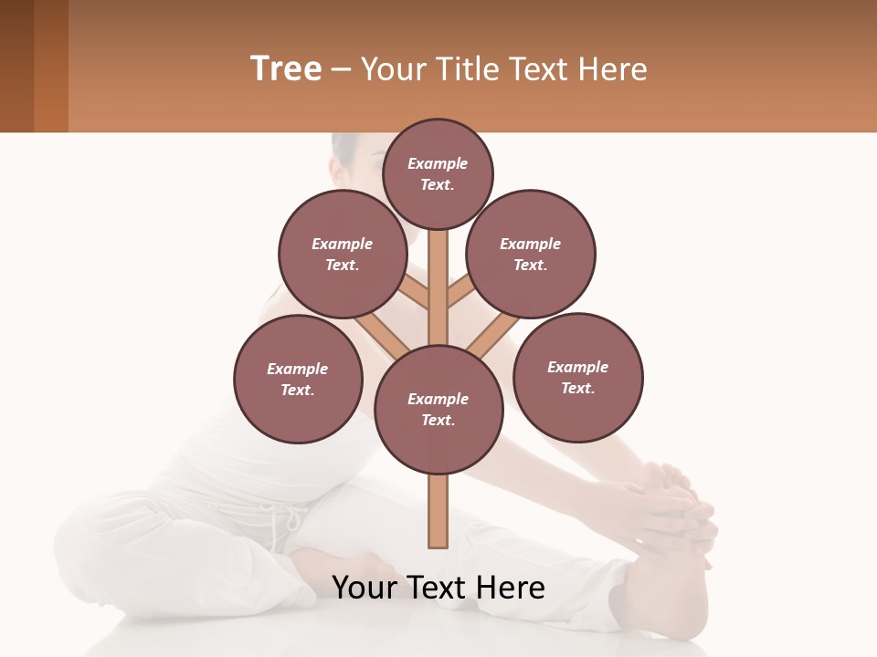 A Woman In A White Dress Is Sitting On The Floor PowerPoint Template