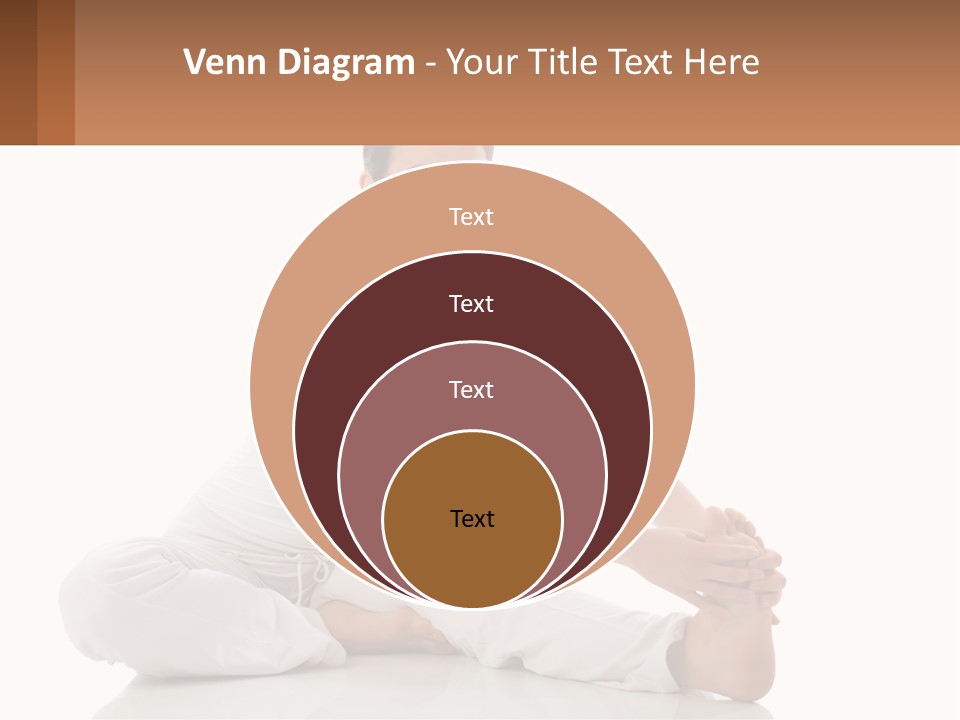 A Woman In A White Dress Is Sitting On The Floor PowerPoint Template