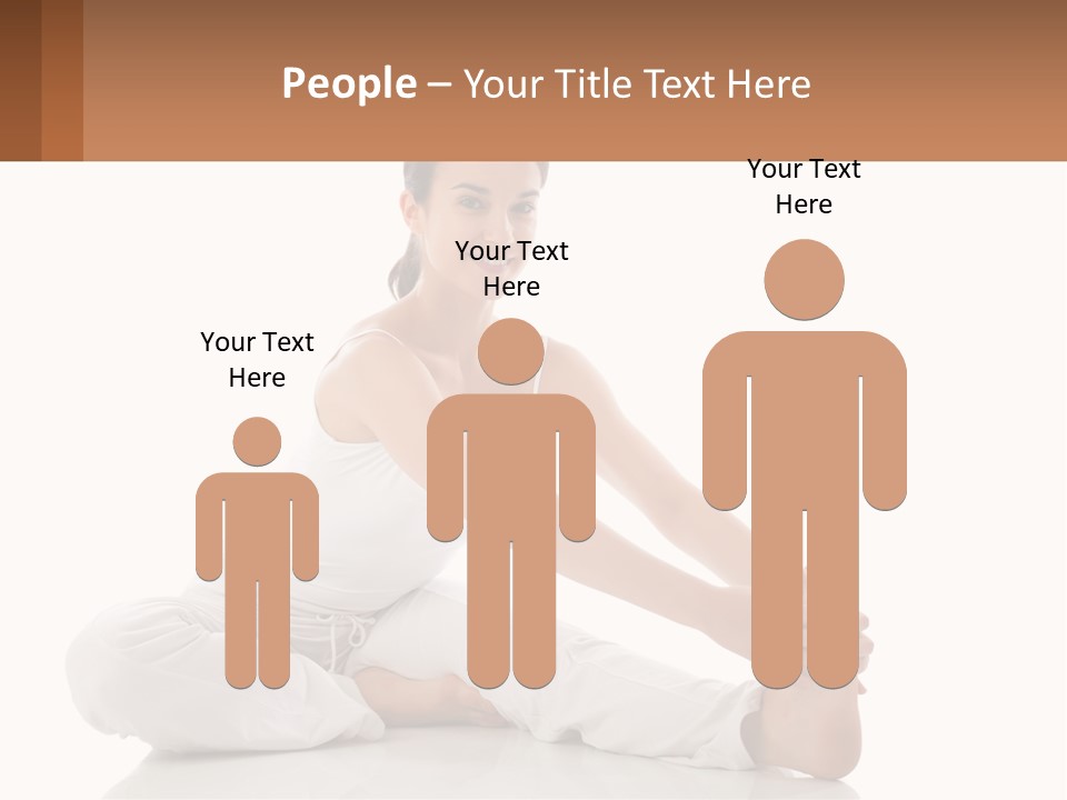 A Woman In A White Dress Is Sitting On The Floor PowerPoint Template