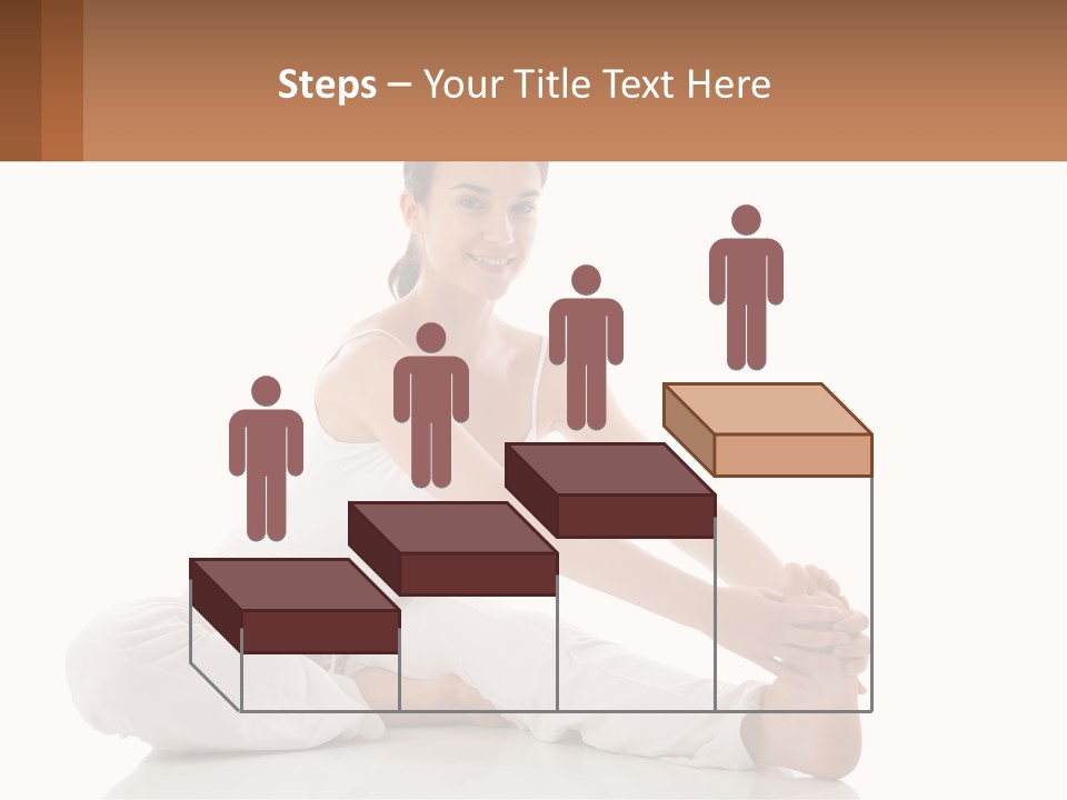 A Woman In A White Dress Is Sitting On The Floor PowerPoint Template