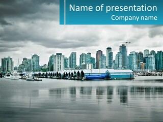 Stanley Park British Columbia Coal Harbor PowerPoint Template