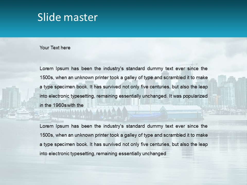 Stanley Park British Columbia Coal Harbor PowerPoint Template
