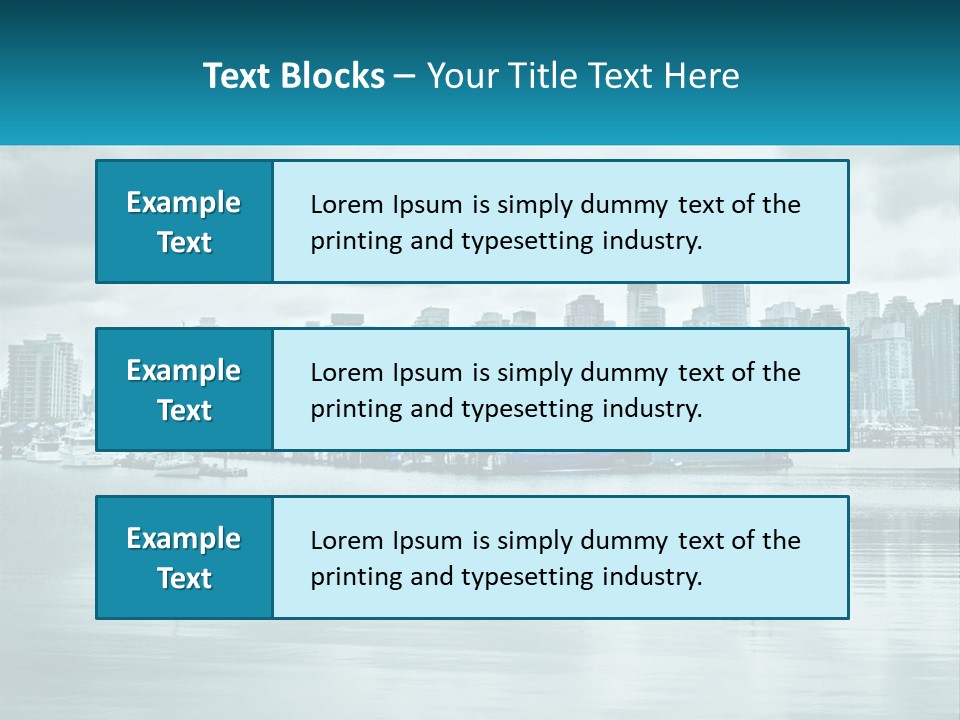 Stanley Park British Columbia Coal Harbor PowerPoint Template