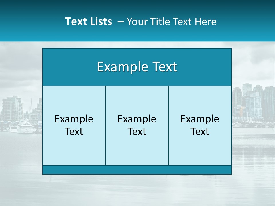 Stanley Park British Columbia Coal Harbor PowerPoint Template