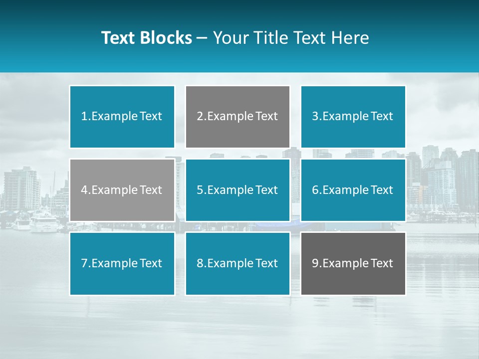 Stanley Park British Columbia Coal Harbor PowerPoint Template