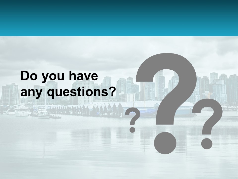 Stanley Park British Columbia Coal Harbor PowerPoint Template