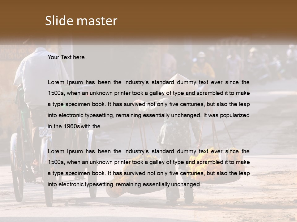 Indochina Travel Female PowerPoint Template