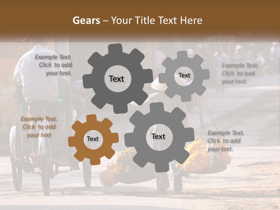 Indochina Travel Female PowerPoint Template