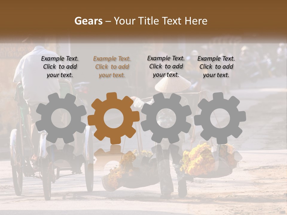 Indochina Travel Female PowerPoint Template