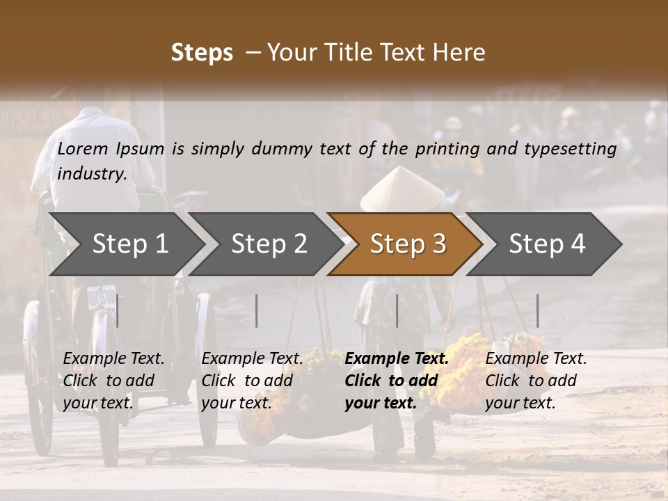 Indochina Travel Female PowerPoint Template