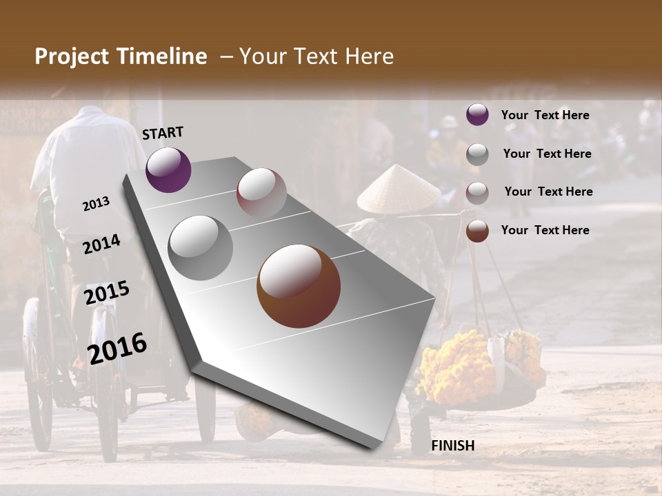 Indochina Travel Female PowerPoint Template