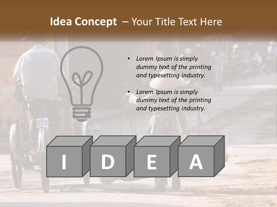 Indochina Travel Female PowerPoint Template