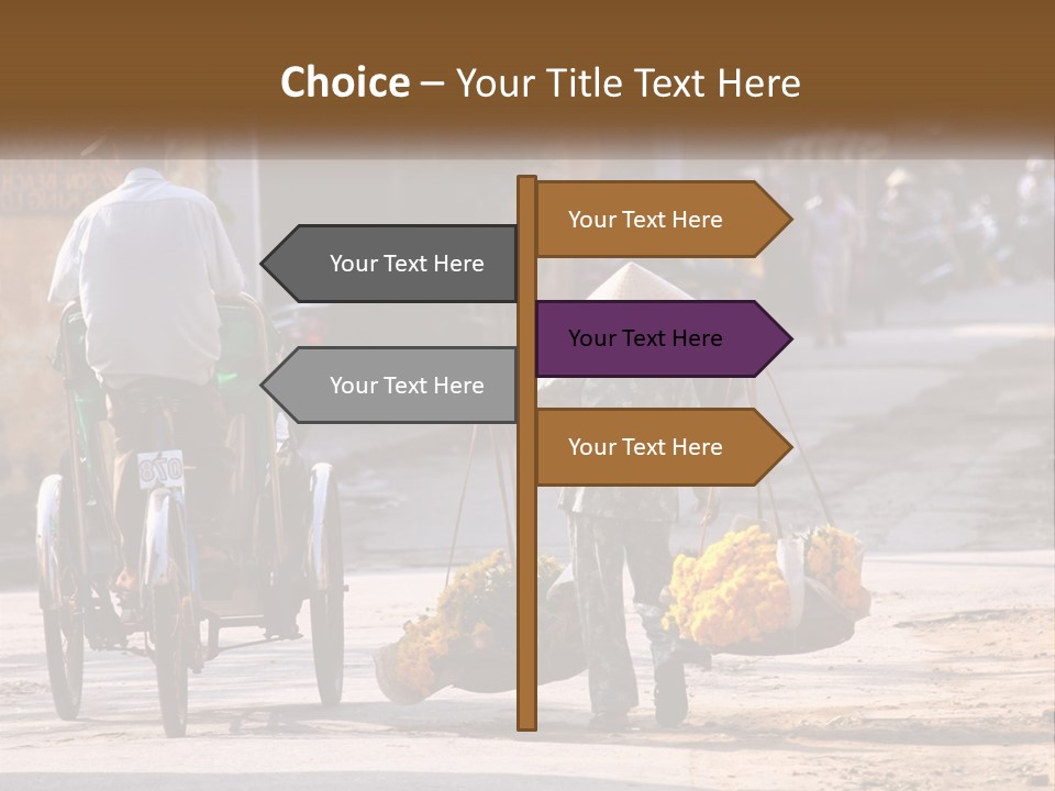 Indochina Travel Female PowerPoint Template