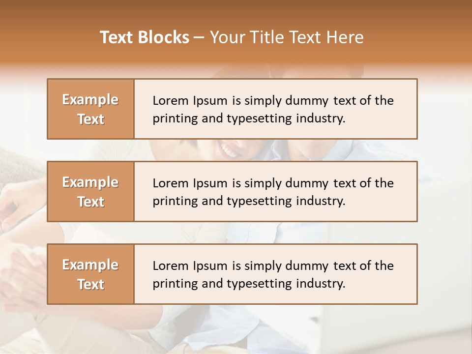 A Man And Woman Sitting On A Couch Looking At A Laptop PowerPoint Template
