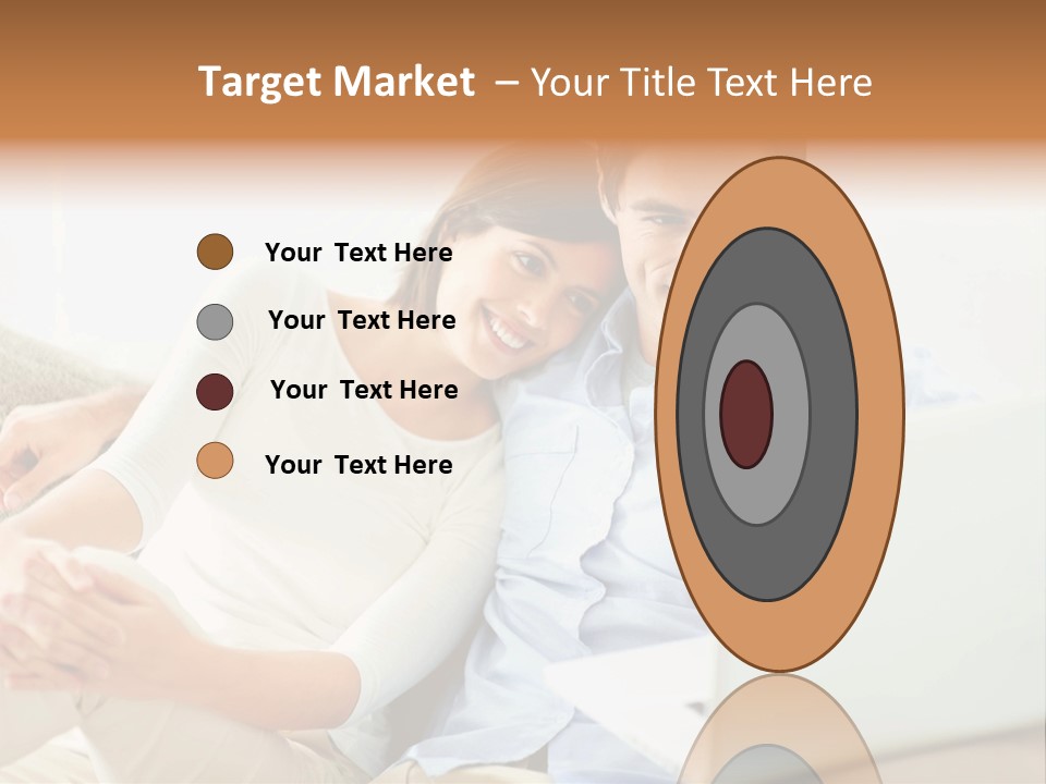 A Man And Woman Sitting On A Couch Looking At A Laptop PowerPoint Template