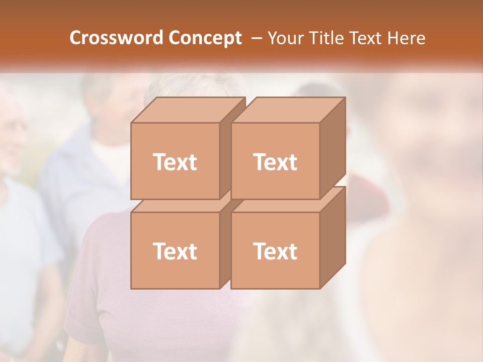 A Group Of Older People Are Smiling For The Camera PowerPoint Template