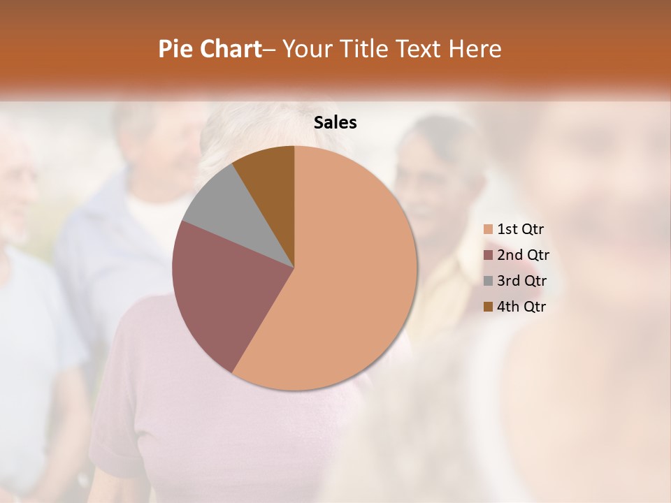A Group Of Older People Are Smiling For The Camera PowerPoint Template