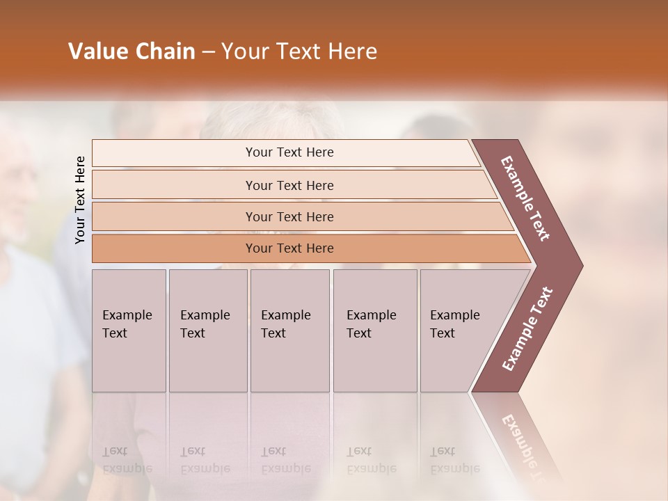 A Group Of Older People Are Smiling For The Camera PowerPoint Template
