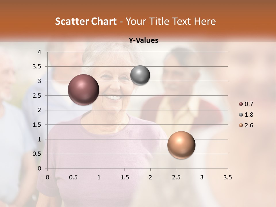 A Group Of Older People Are Smiling For The Camera PowerPoint Template