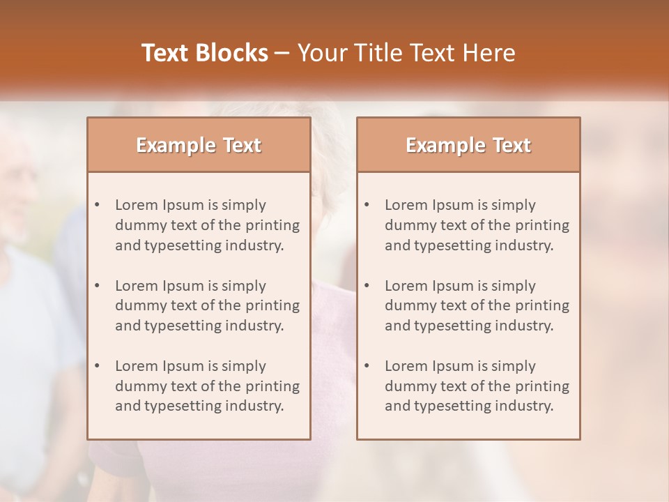 A Group Of Older People Are Smiling For The Camera PowerPoint Template
