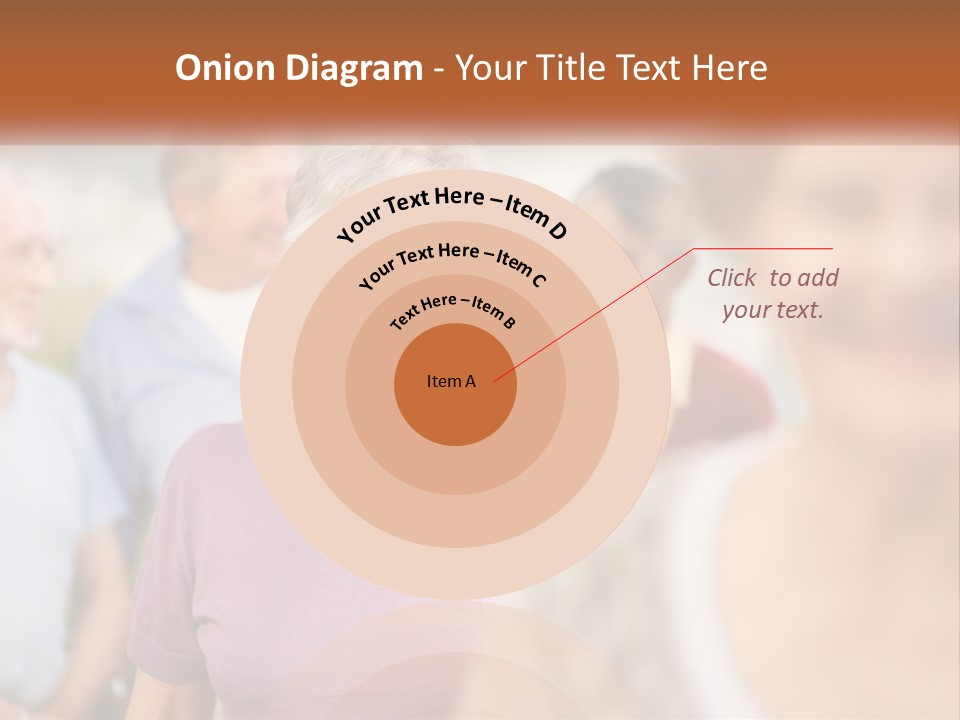 A Group Of Older People Are Smiling For The Camera PowerPoint Template