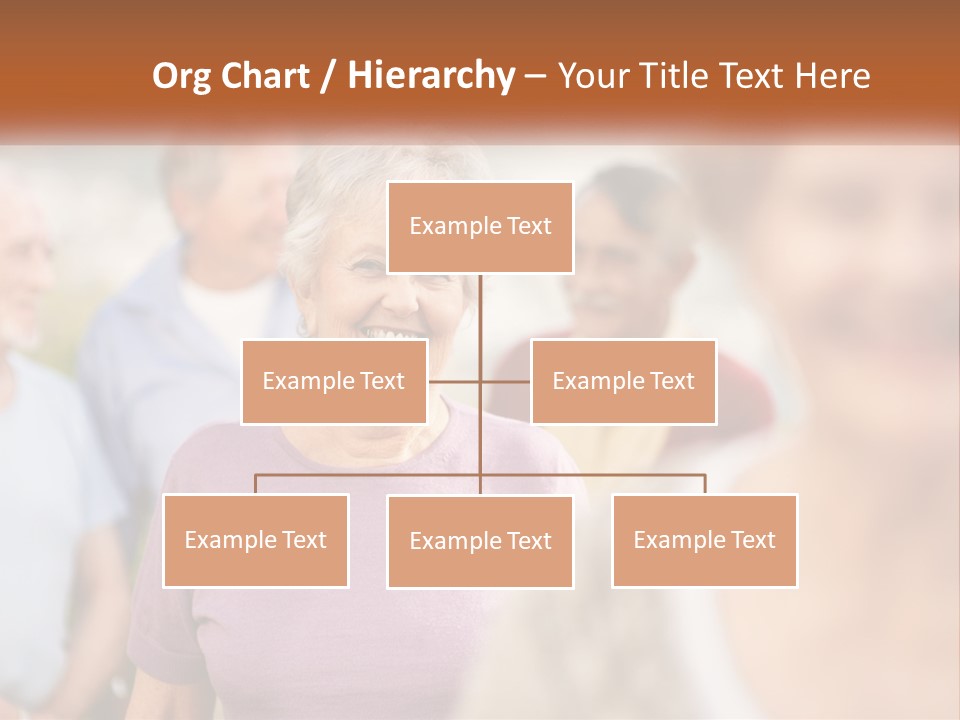 A Group Of Older People Are Smiling For The Camera PowerPoint Template