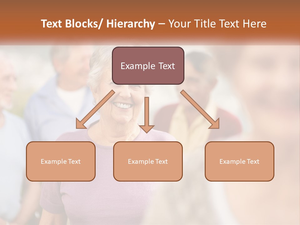 A Group Of Older People Are Smiling For The Camera PowerPoint Template