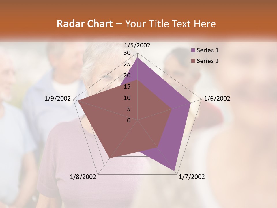 A Group Of Older People Are Smiling For The Camera PowerPoint Template