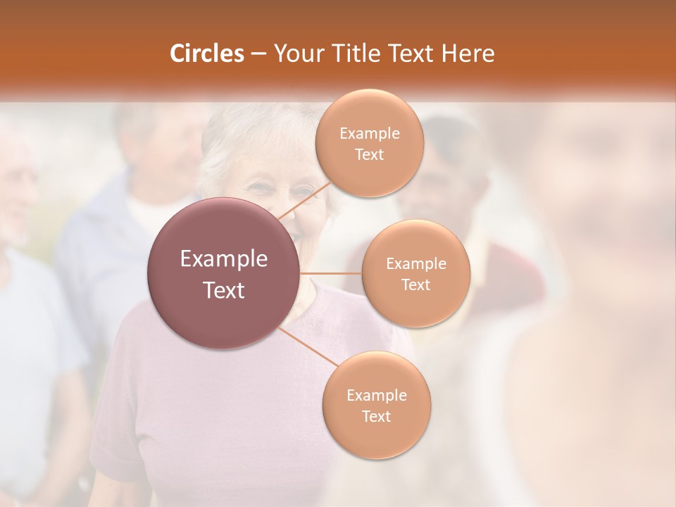 A Group Of Older People Are Smiling For The Camera PowerPoint Template