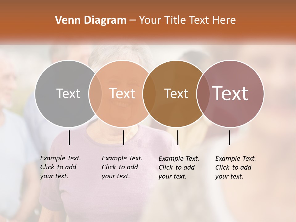 A Group Of Older People Are Smiling For The Camera PowerPoint Template