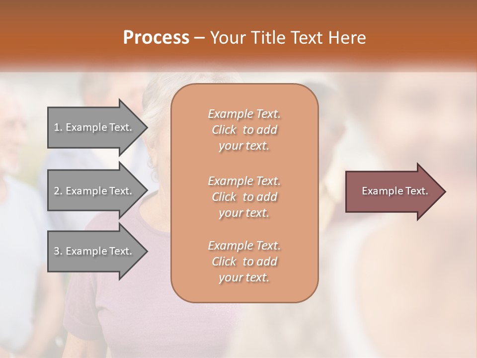 A Group Of Older People Are Smiling For The Camera PowerPoint Template