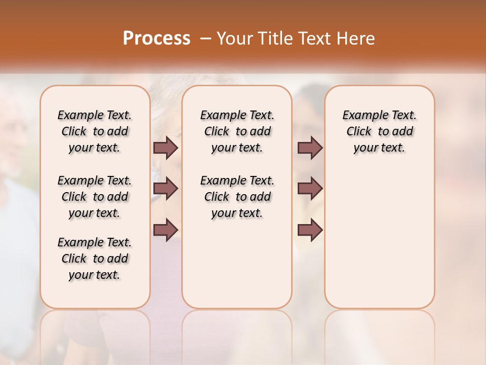 A Group Of Older People Are Smiling For The Camera PowerPoint Template