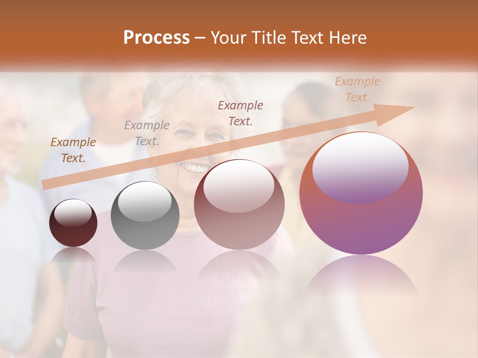 A Group Of Older People Are Smiling For The Camera PowerPoint Template