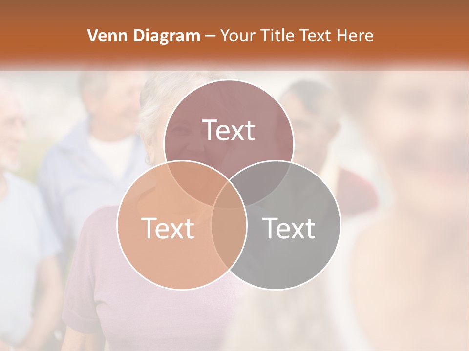 A Group Of Older People Are Smiling For The Camera PowerPoint Template