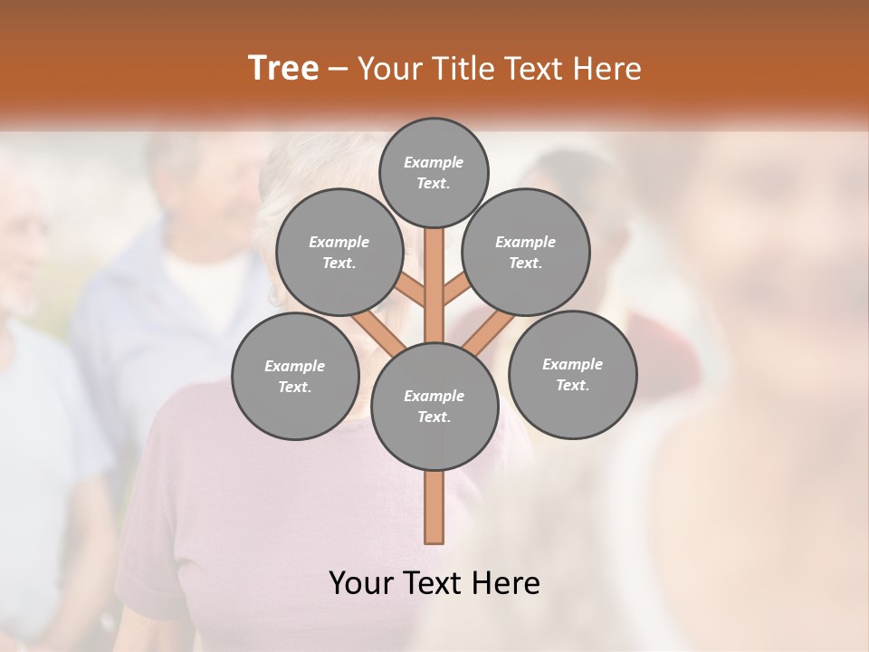 A Group Of Older People Are Smiling For The Camera PowerPoint Template