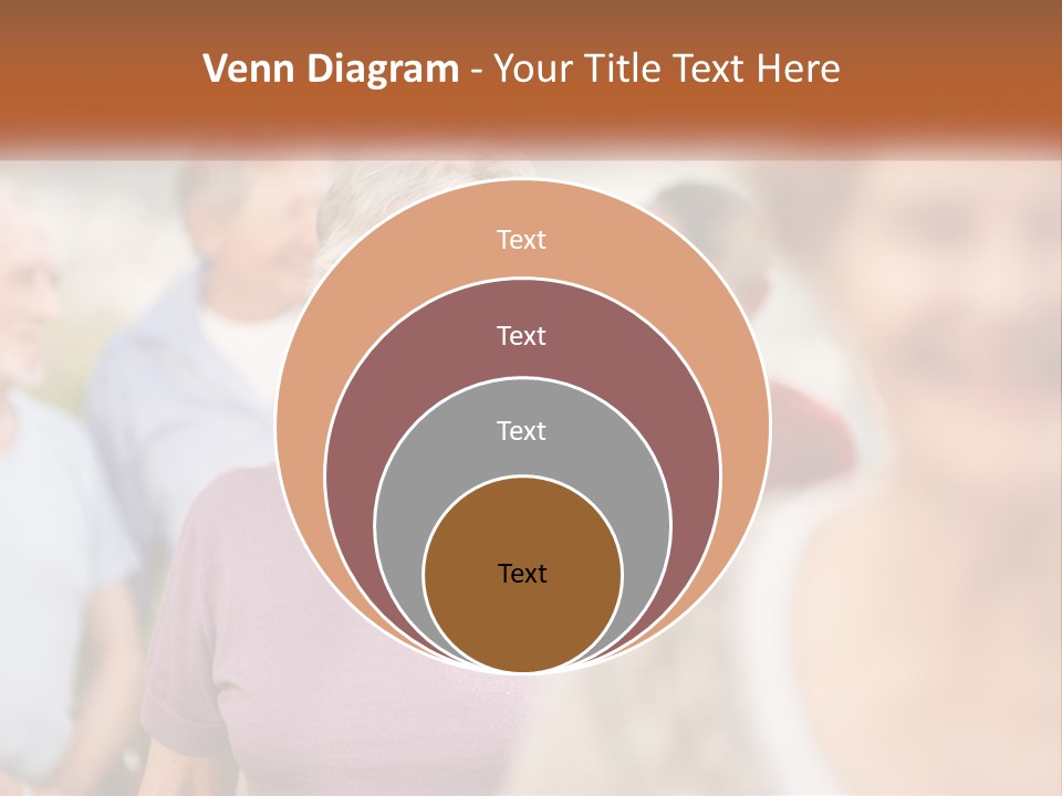 A Group Of Older People Are Smiling For The Camera PowerPoint Template