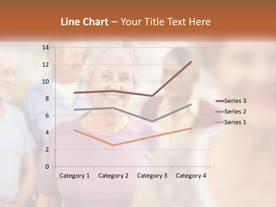 A Group Of Older People Are Smiling For The Camera PowerPoint Template