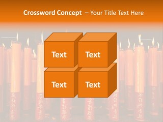 Red Wax Burn PowerPoint Template