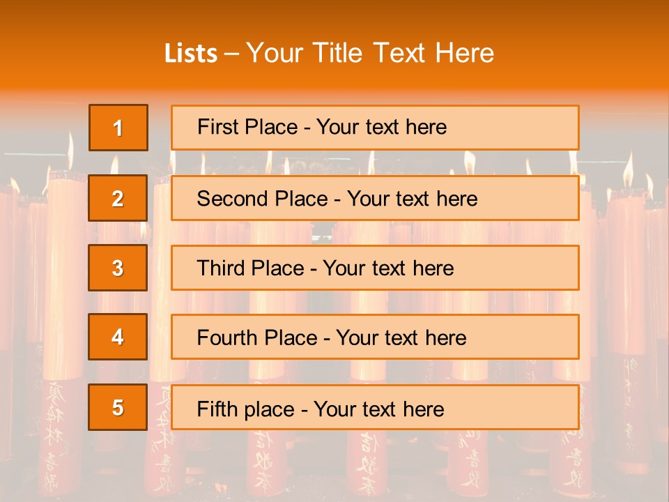 Red Wax Burn PowerPoint Template