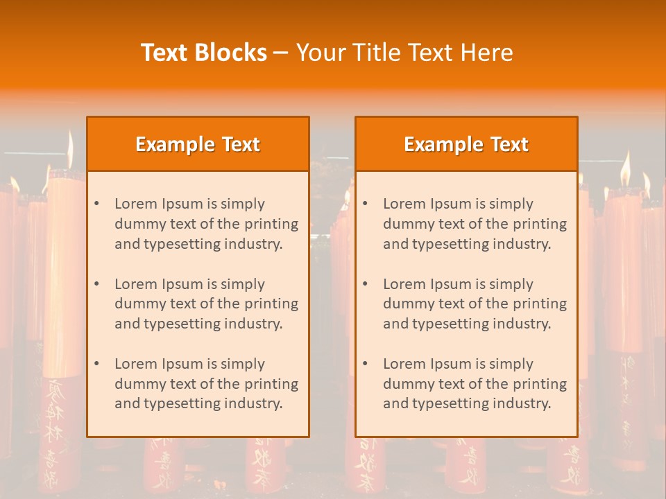 Red Wax Burn PowerPoint Template