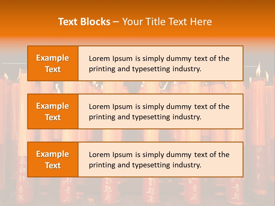 Red Wax Burn PowerPoint Template
