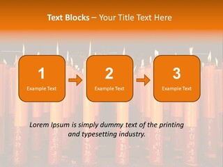 Red Wax Burn PowerPoint Template