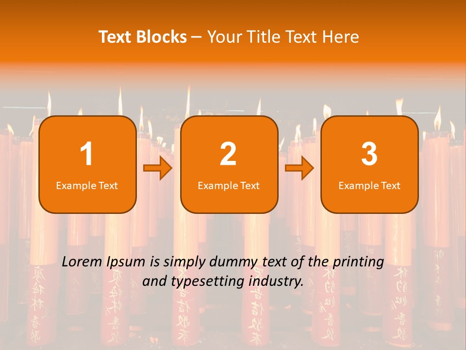 Red Wax Burn PowerPoint Template