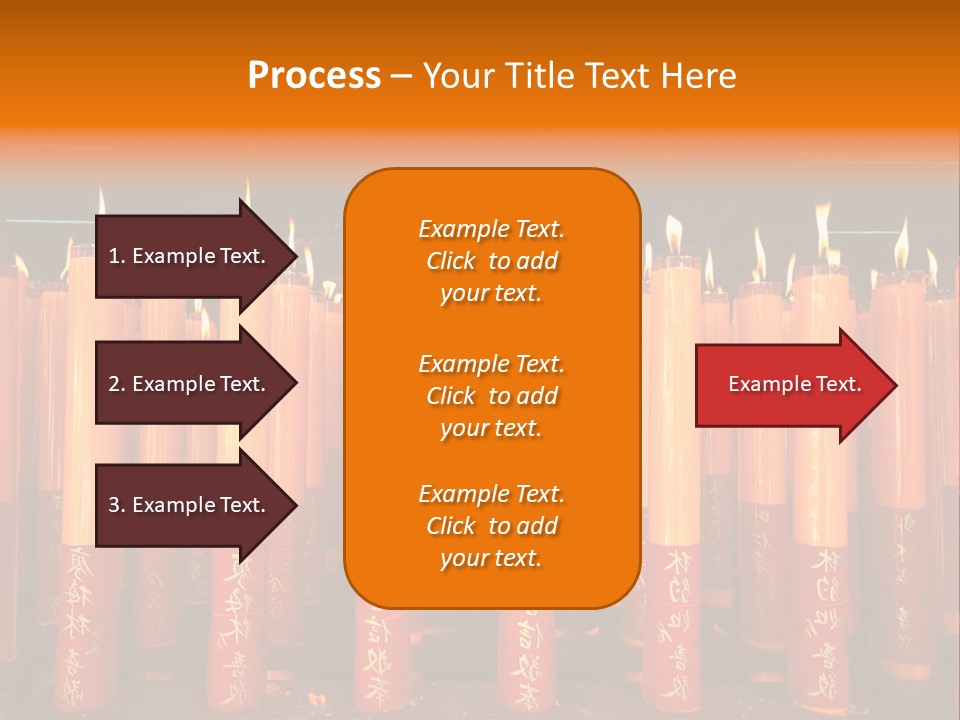 Red Wax Burn PowerPoint Template