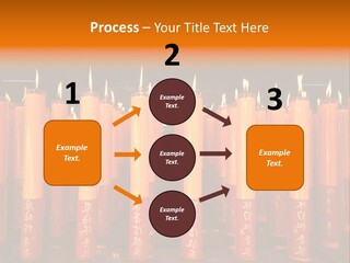 Red Wax Burn PowerPoint Template