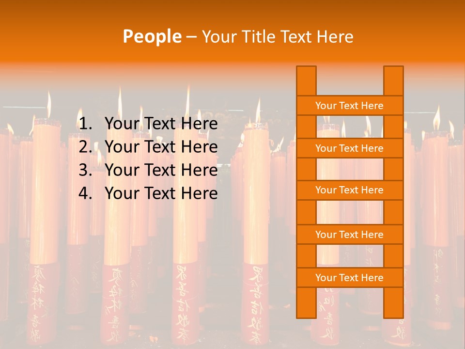 Red Wax Burn PowerPoint Template