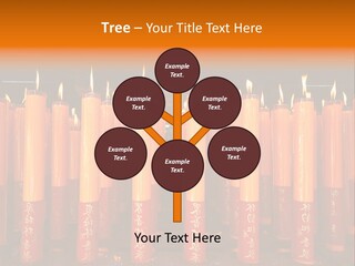 Red Wax Burn PowerPoint Template